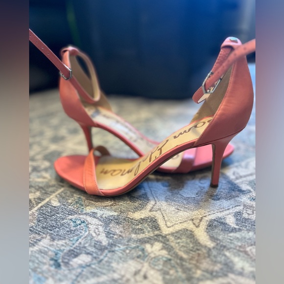 Sam Edelman Patti Monotone Leather Sandals, Light Coral - SIZE 10 - Picture 3 of 7